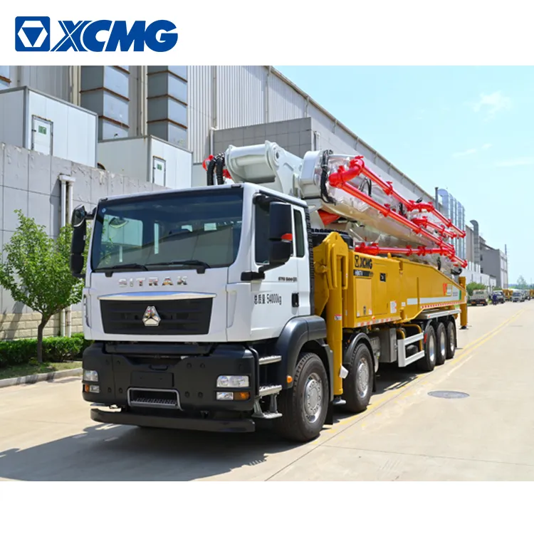 XCMG Schwing 67m big concrete pump with truck HB67V China concrete with sinotruk chassis truck price